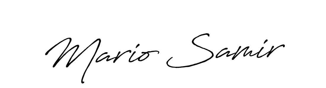 Make a beautiful signature design for name Mario Samir. Use this online signature maker to create a handwritten signature for free. Mario Samir signature style 7 images and pictures png