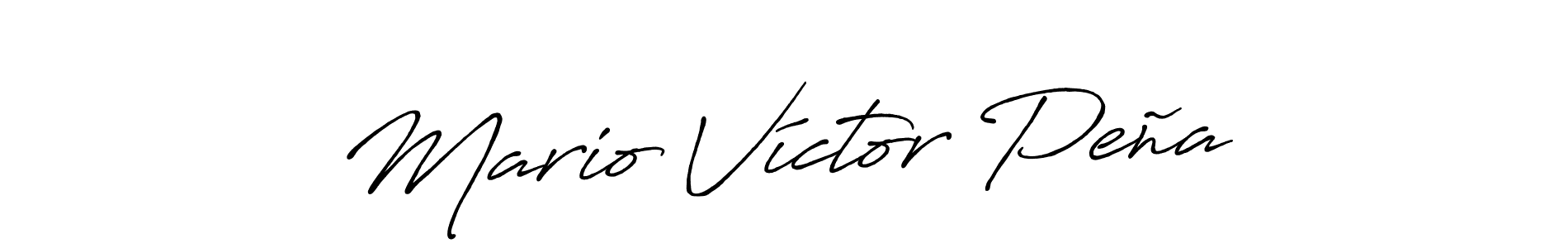 Best and Professional Signature Style for Mario Víctor Peña. Antro_Vectra_Bolder Best Signature Style Collection. Mario Víctor Peña signature style 7 images and pictures png