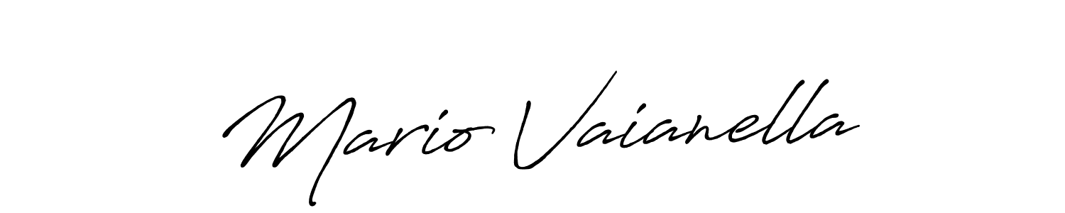 if you are searching for the best signature style for your name Mario Vaianella. so please give up your signature search. here we have designed multiple signature styles  using Antro_Vectra_Bolder. Mario Vaianella signature style 7 images and pictures png