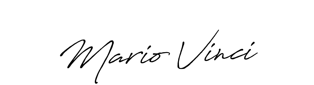 Also You can easily find your signature by using the search form. We will create Mario Vinci name handwritten signature images for you free of cost using Antro_Vectra_Bolder sign style. Mario Vinci signature style 7 images and pictures png