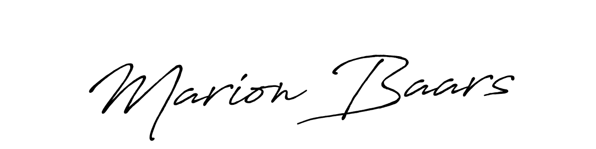 Marion Baars stylish signature style. Best Handwritten Sign (Antro_Vectra_Bolder) for my name. Handwritten Signature Collection Ideas for my name Marion Baars. Marion Baars signature style 7 images and pictures png