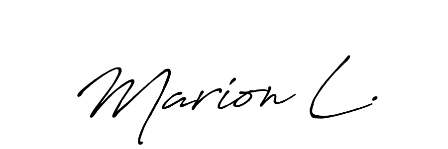 Antro_Vectra_Bolder is a professional signature style that is perfect for those who want to add a touch of class to their signature. It is also a great choice for those who want to make their signature more unique. Get Marion L. name to fancy signature for free. Marion L. signature style 7 images and pictures png