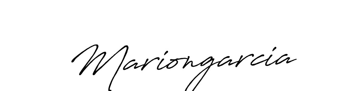 Make a beautiful signature design for name Mariongarcia. With this signature (Antro_Vectra_Bolder) style, you can create a handwritten signature for free. Mariongarcia signature style 7 images and pictures png