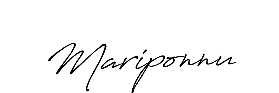 Make a beautiful signature design for name Mariponnu. Use this online signature maker to create a handwritten signature for free. Mariponnu signature style 7 images and pictures png