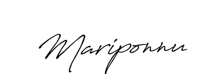 Make a beautiful signature design for name Mariponnu. Use this online signature maker to create a handwritten signature for free. Mariponnu signature style 7 images and pictures png