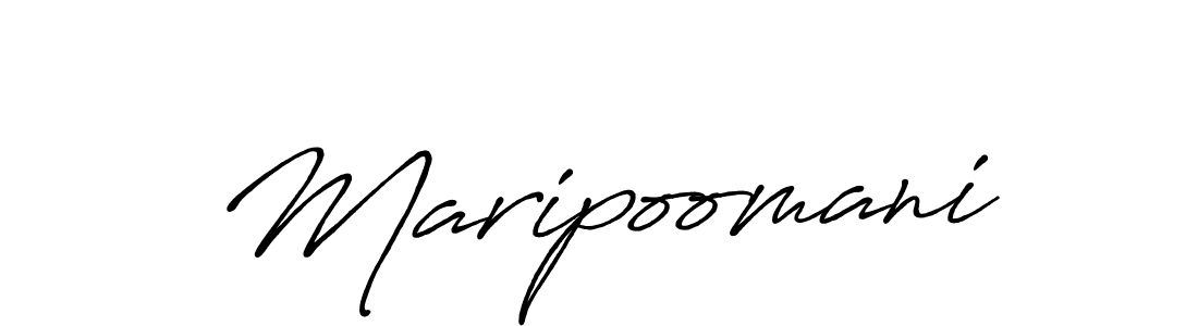 Create a beautiful signature design for name Maripoomani. With this signature (Antro_Vectra_Bolder) fonts, you can make a handwritten signature for free. Maripoomani signature style 7 images and pictures png