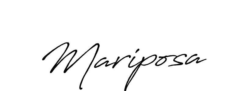 Mariposa stylish signature style. Best Handwritten Sign (Antro_Vectra_Bolder) for my name. Handwritten Signature Collection Ideas for my name Mariposa. Mariposa signature style 7 images and pictures png