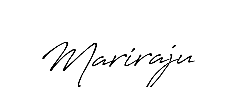 Use a signature maker to create a handwritten signature online. With this signature software, you can design (Antro_Vectra_Bolder) your own signature for name Mariraju. Mariraju signature style 7 images and pictures png