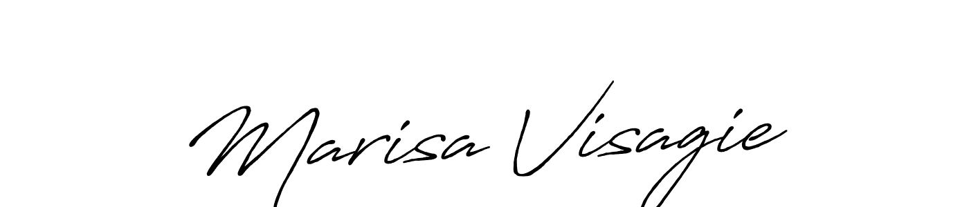 Similarly Antro_Vectra_Bolder is the best handwritten signature design. Signature creator online .You can use it as an online autograph creator for name Marisa Visagie. Marisa Visagie signature style 7 images and pictures png