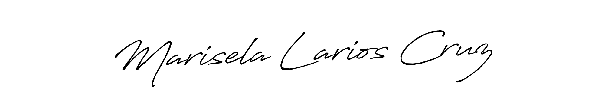 Antro_Vectra_Bolder is a professional signature style that is perfect for those who want to add a touch of class to their signature. It is also a great choice for those who want to make their signature more unique. Get Marisela Larios Cruz name to fancy signature for free. Marisela Larios Cruz signature style 7 images and pictures png