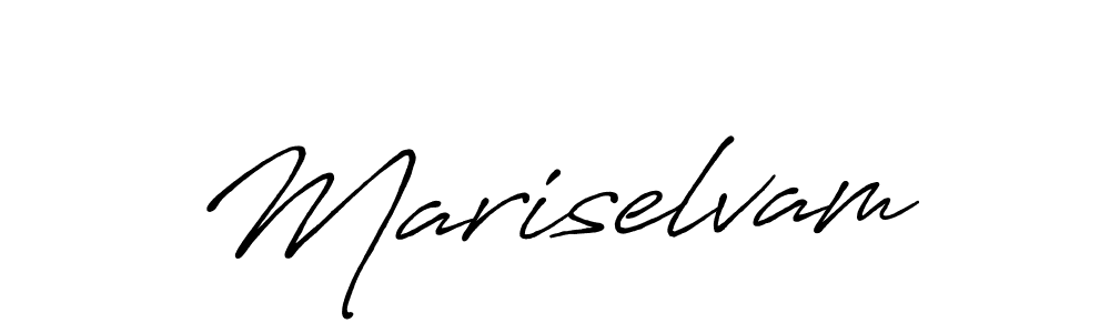 How to make Mariselvam name signature. Use Antro_Vectra_Bolder style for creating short signs online. This is the latest handwritten sign. Mariselvam signature style 7 images and pictures png