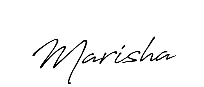 Create a beautiful signature design for name Marisha. With this signature (Antro_Vectra_Bolder) fonts, you can make a handwritten signature for free. Marisha signature style 7 images and pictures png
