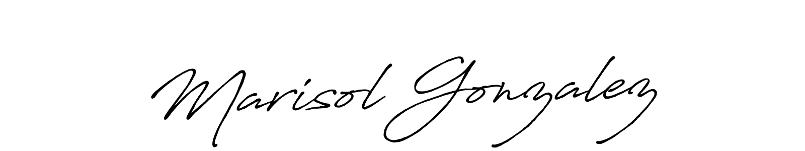 Marisol Gonzalez stylish signature style. Best Handwritten Sign (Antro_Vectra_Bolder) for my name. Handwritten Signature Collection Ideas for my name Marisol Gonzalez. Marisol Gonzalez signature style 7 images and pictures png