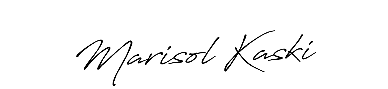 Create a beautiful signature design for name Marisol Kaski. With this signature (Antro_Vectra_Bolder) fonts, you can make a handwritten signature for free. Marisol Kaski signature style 7 images and pictures png