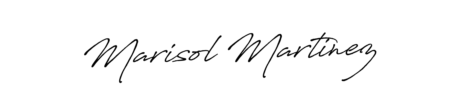 Create a beautiful signature design for name Marisol Martinez. With this signature (Antro_Vectra_Bolder) fonts, you can make a handwritten signature for free. Marisol Martinez signature style 7 images and pictures png