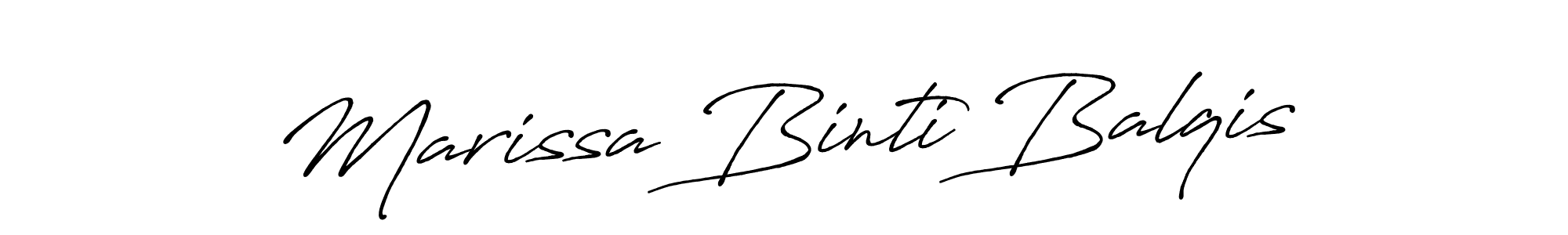 Check out images of Autograph of Marissa Binti Balqis name. Actor Marissa Binti Balqis Signature Style. Antro_Vectra_Bolder is a professional sign style online. Marissa Binti Balqis signature style 7 images and pictures png