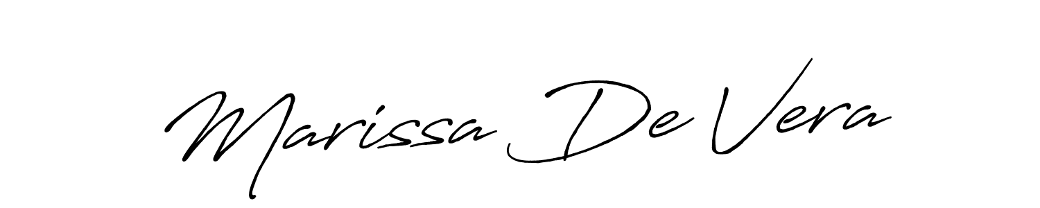 Similarly Antro_Vectra_Bolder is the best handwritten signature design. Signature creator online .You can use it as an online autograph creator for name Marissa De Vera. Marissa De Vera signature style 7 images and pictures png