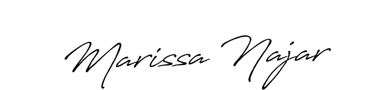 Also You can easily find your signature by using the search form. We will create Marissa Najar name handwritten signature images for you free of cost using Antro_Vectra_Bolder sign style. Marissa Najar signature style 7 images and pictures png