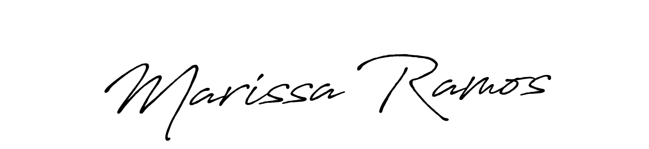 Make a beautiful signature design for name Marissa Ramos. With this signature (Antro_Vectra_Bolder) style, you can create a handwritten signature for free. Marissa Ramos signature style 7 images and pictures png