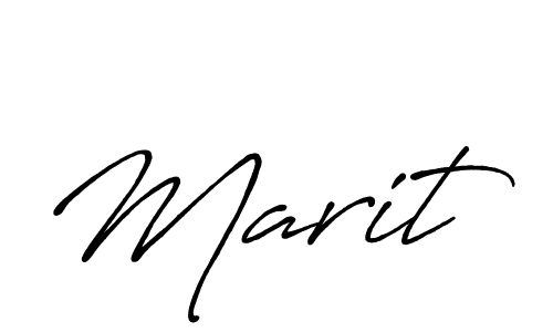 Use a signature maker to create a handwritten signature online. With this signature software, you can design (Antro_Vectra_Bolder) your own signature for name Marit. Marit signature style 7 images and pictures png