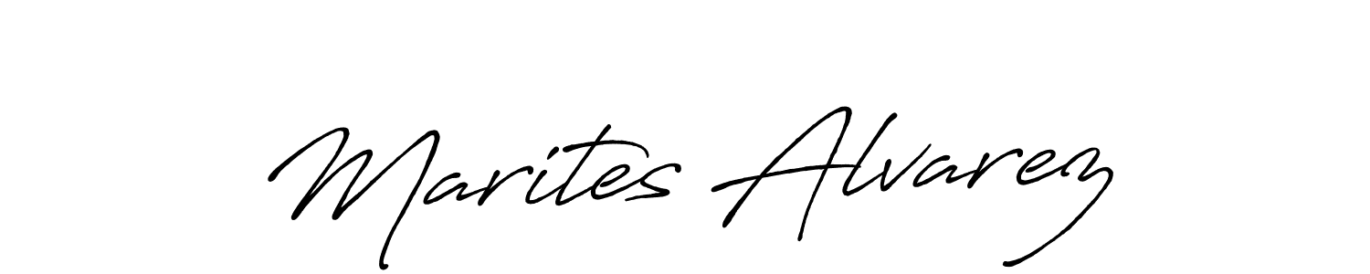 Also we have Marites Alvarez name is the best signature style. Create professional handwritten signature collection using Antro_Vectra_Bolder autograph style. Marites Alvarez signature style 7 images and pictures png