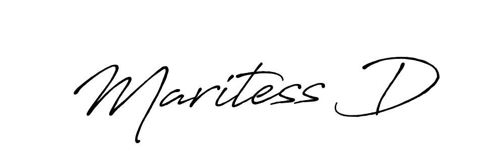You can use this online signature creator to create a handwritten signature for the name Maritess D. This is the best online autograph maker. Maritess D signature style 7 images and pictures png