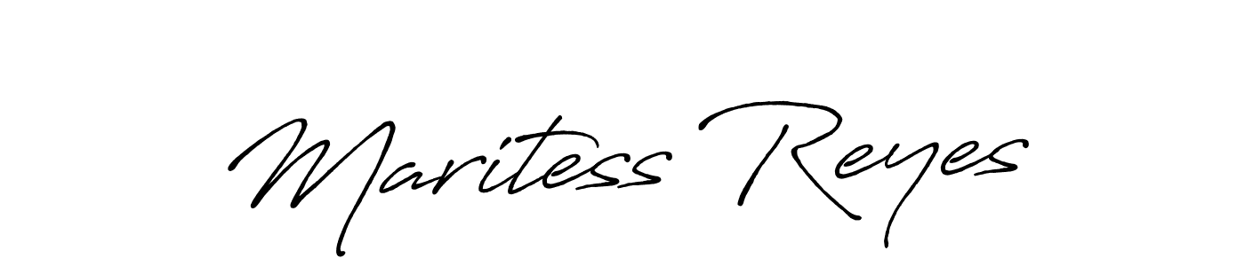 You can use this online signature creator to create a handwritten signature for the name Maritess Reyes. This is the best online autograph maker. Maritess Reyes signature style 7 images and pictures png