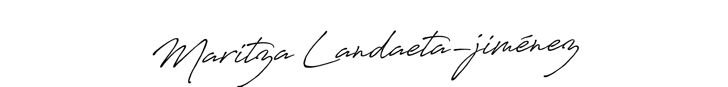 Use a signature maker to create a handwritten signature online. With this signature software, you can design (Antro_Vectra_Bolder) your own signature for name Maritza Landaeta-jiménez. Maritza Landaeta-jiménez signature style 7 images and pictures png