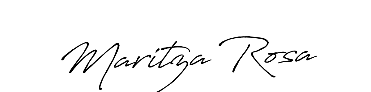 How to make Maritza Rosa signature? Antro_Vectra_Bolder is a professional autograph style. Create handwritten signature for Maritza Rosa name. Maritza Rosa signature style 7 images and pictures png