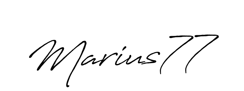 Make a beautiful signature design for name Marius77. With this signature (Antro_Vectra_Bolder) style, you can create a handwritten signature for free. Marius77 signature style 7 images and pictures png