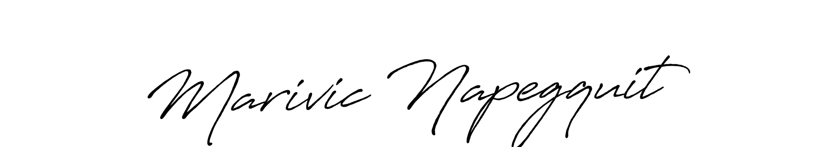 The best way (Antro_Vectra_Bolder) to make a short signature is to pick only two or three words in your name. The name Marivic Napegquit include a total of six letters. For converting this name. Marivic Napegquit signature style 7 images and pictures png