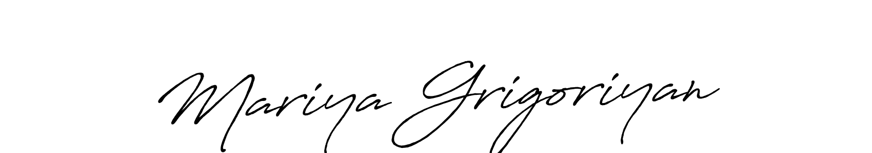 This is the best signature style for the Mariya Grigoriyan name. Also you like these signature font (Antro_Vectra_Bolder). Mix name signature. Mariya Grigoriyan signature style 7 images and pictures png