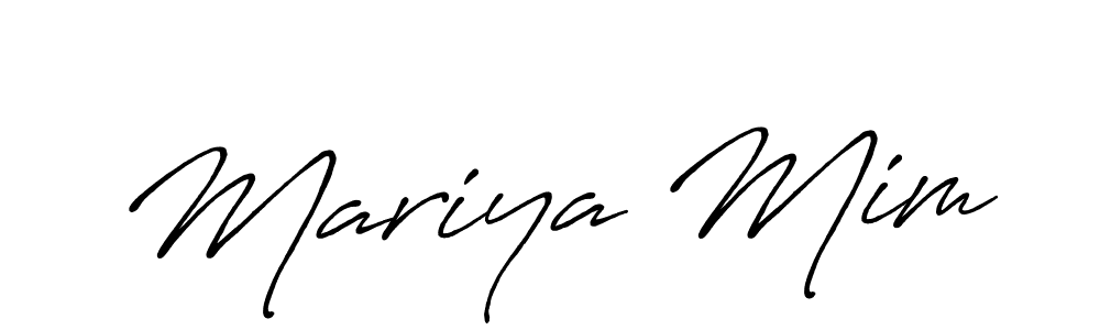 Here are the top 10 professional signature styles for the name Mariya Mim. These are the best autograph styles you can use for your name. Mariya Mim signature style 7 images and pictures png