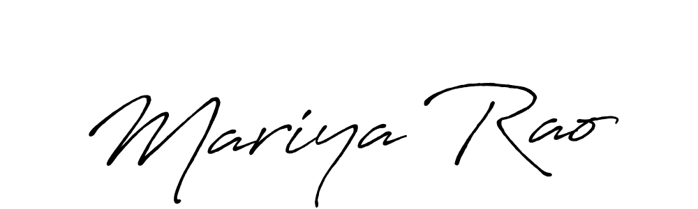 Antro_Vectra_Bolder is a professional signature style that is perfect for those who want to add a touch of class to their signature. It is also a great choice for those who want to make their signature more unique. Get Mariya Rao name to fancy signature for free. Mariya Rao signature style 7 images and pictures png