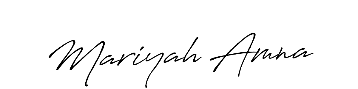 You should practise on your own different ways (Antro_Vectra_Bolder) to write your name (Mariyah Amna) in signature. don't let someone else do it for you. Mariyah Amna signature style 7 images and pictures png