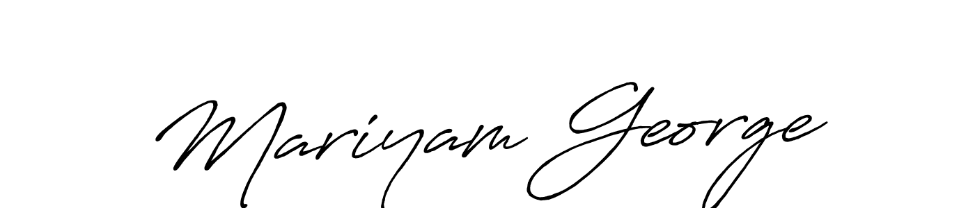 Once you've used our free online signature maker to create your best signature Antro_Vectra_Bolder style, it's time to enjoy all of the benefits that Mariyam George name signing documents. Mariyam George signature style 7 images and pictures png