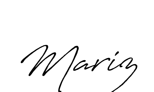 Create a beautiful signature design for name Mariz. With this signature (Antro_Vectra_Bolder) fonts, you can make a handwritten signature for free. Mariz signature style 7 images and pictures png