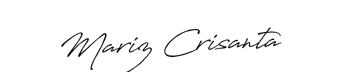 You should practise on your own different ways (Antro_Vectra_Bolder) to write your name (Mariz Crisanta) in signature. don't let someone else do it for you. Mariz Crisanta signature style 7 images and pictures png