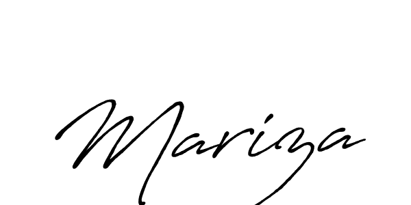 How to make Mariza name signature. Use Antro_Vectra_Bolder style for creating short signs online. This is the latest handwritten sign. Mariza signature style 7 images and pictures png