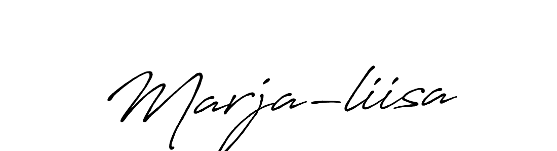 It looks lik you need a new signature style for name Marja-liisa. Design unique handwritten (Antro_Vectra_Bolder) signature with our free signature maker in just a few clicks. Marja-liisa signature style 7 images and pictures png