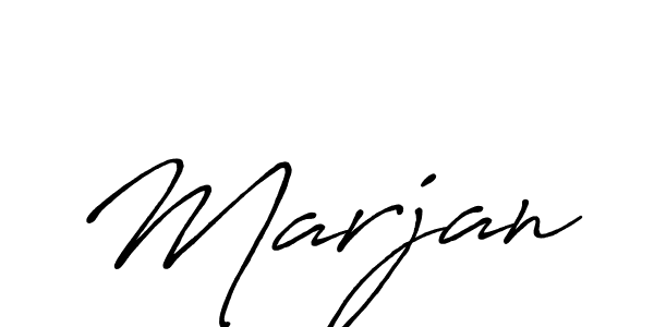Marjan stylish signature style. Best Handwritten Sign (Antro_Vectra_Bolder) for my name. Handwritten Signature Collection Ideas for my name Marjan. Marjan signature style 7 images and pictures png