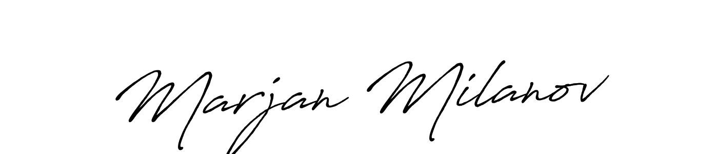 Similarly Antro_Vectra_Bolder is the best handwritten signature design. Signature creator online .You can use it as an online autograph creator for name Marjan Milanov. Marjan Milanov signature style 7 images and pictures png