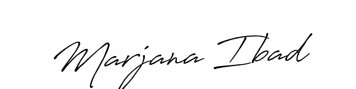 Also we have Marjana Ibad name is the best signature style. Create professional handwritten signature collection using Antro_Vectra_Bolder autograph style. Marjana Ibad signature style 7 images and pictures png