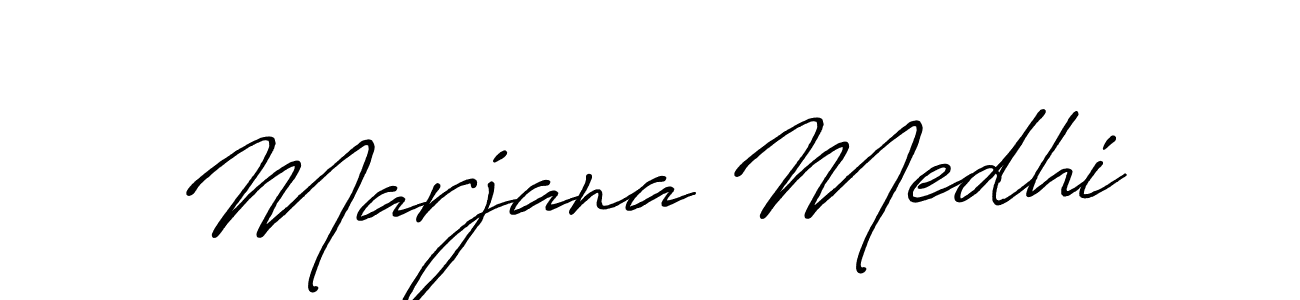 Make a short Marjana Medhi signature style. Manage your documents anywhere anytime using Antro_Vectra_Bolder. Create and add eSignatures, submit forms, share and send files easily. Marjana Medhi signature style 7 images and pictures png