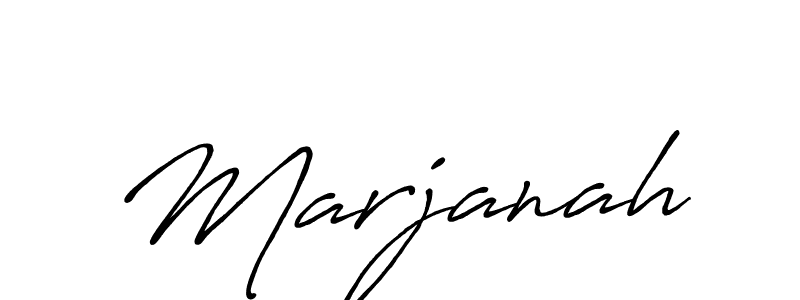 Also You can easily find your signature by using the search form. We will create Marjanah name handwritten signature images for you free of cost using Antro_Vectra_Bolder sign style. Marjanah signature style 7 images and pictures png