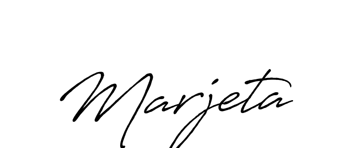 How to make Marjeta name signature. Use Antro_Vectra_Bolder style for creating short signs online. This is the latest handwritten sign. Marjeta signature style 7 images and pictures png