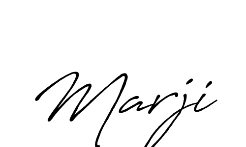 How to make Marji signature? Antro_Vectra_Bolder is a professional autograph style. Create handwritten signature for Marji name. Marji signature style 7 images and pictures png