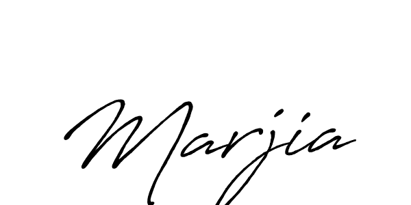 Make a beautiful signature design for name Marjia. With this signature (Antro_Vectra_Bolder) style, you can create a handwritten signature for free. Marjia signature style 7 images and pictures png