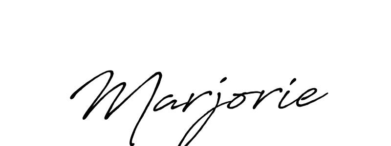 How to make Marjorie name signature. Use Antro_Vectra_Bolder style for creating short signs online. This is the latest handwritten sign. Marjorie signature style 7 images and pictures png