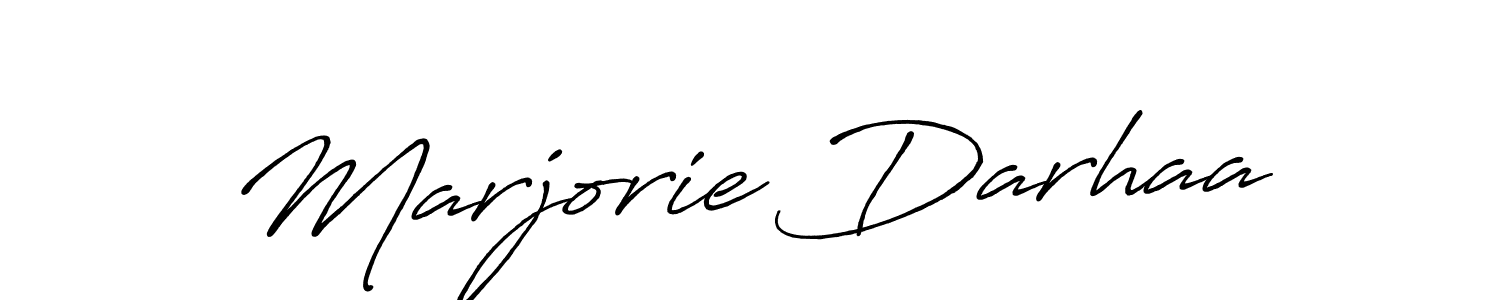 How to make Marjorie Darhaa signature? Antro_Vectra_Bolder is a professional autograph style. Create handwritten signature for Marjorie Darhaa name. Marjorie Darhaa signature style 7 images and pictures png